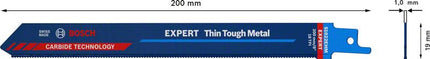 Hoja de sierra de sable BOSCH Expert Thin Tough Metal longitud 200 mm anchura 19 mm ( 4000837495 )