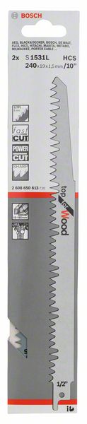 Hoja de sierra de sable BOSCH S 1531 L longitud 240 mm ancho 19 mm (4000837578)