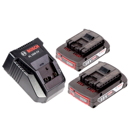 Bosch GSB 18-2-Li Plus Schlagbohrschrauber Professional 18 V im Koffer + 2x GBA 2,0 Ah + Bosch AL 1820 CV Schnellladegerät - Toolbrothers