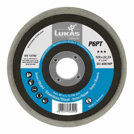 Placa de pulido LUKAS P6PT Ø 125 mm orificio Ø 22,23 mm (4000840862)