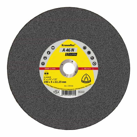 Disco de corte KLINGSPOR A 46 N Supra D230x3mm recto (4000841039)