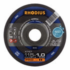 Disco de corte RHODIUS XT67 D115x1mm recto ( 4000841257 )