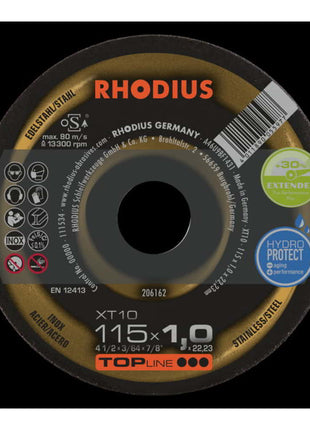 RHODIUS Trennscheibe XT10 D115x1mm gerade ( 4000841292 )