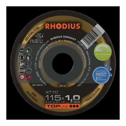 RHODIUS cutting disc XT10 D115x1mm straight ( 4000841292 )