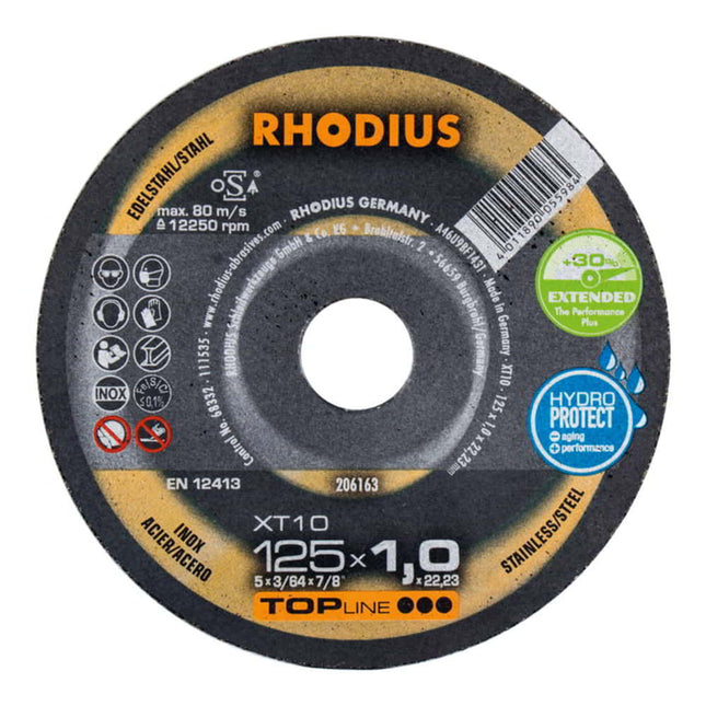RHODIUS cutting disc XT10 D125x1mm straight ( 4000841293 )