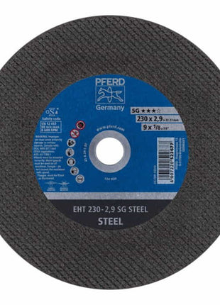 Disco de corte PFERD SG STEEL D230x2,9mm recto (4000841351)