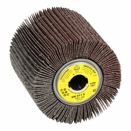 KLINGSPOR satin finishing roller SM 611 S 120 brown ( 4000841728 )