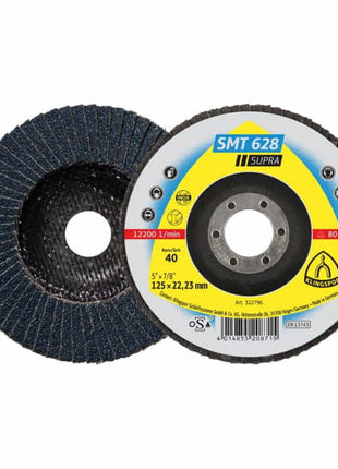 KLINGSPOR disco dentado SMT 628 Supra Ø 115 mm grano 40 plano (4000842267)