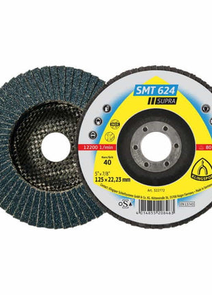 KLINGSPOR arandela dentada SMT 624 Supra Ø 115 mm grano 40 12° cónica (4000842309)