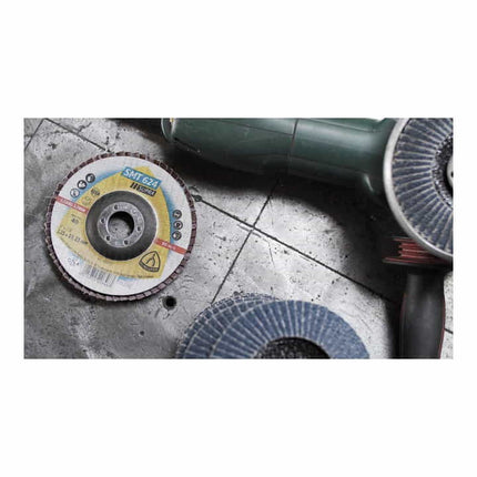 Disco de láminas KLINGSPOR SMT 624 Supra Ø 115 mm granulometría 80 12° cónico ( 4000842311 )