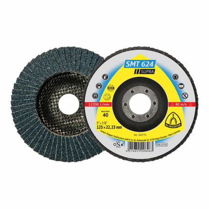 KLINGSPOR flap disc SMT 624 Supra Ø 125 mm grain size 80 12° conical ( 4000842316 )