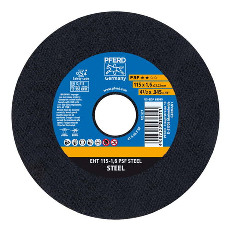 Disco de corte PFERD PSF ACERO D125x2,4mm recto (4000843070)