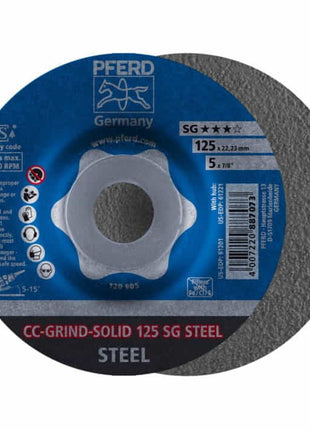 PFERD Schleifscheibe CC-GRIND-SOLID SG STEEL D125xSmm ( 4000843429 )