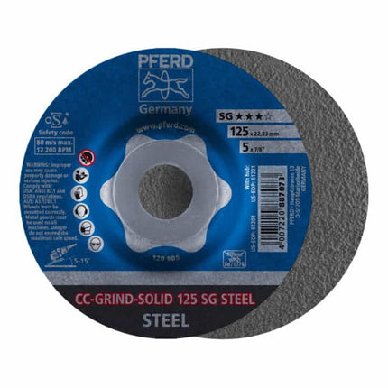 Disco de desbaste PFERD CC-GRIND-SOLID SG STEEL D125xSmm ( 4000843429 )