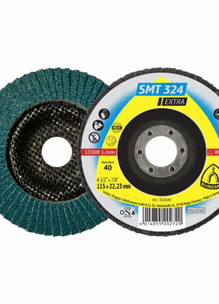 KLINGSPOR Disco dentado SMT 324 Extra Ø 125 mm grano 40 plano (4000843641)