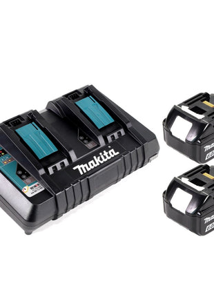 Makita DHR 400 PG2U 2 x 18 V / 36 V Li-Ion Akku Bohrhammer Kombihammer SDS-Max im Koffer + 2 x 6,0 Ah Akku + Doppelladegerät - Toolbrothers