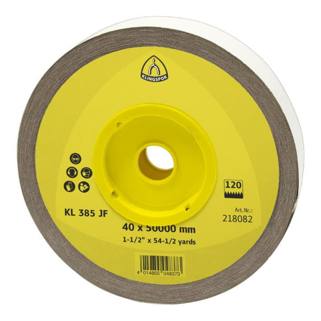 Rotolo di tela abrasiva KLINGSPOR KL 385 JF 40 mm grana 320 ( 4000844446 )