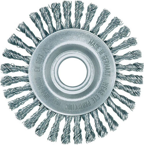 LESSMANN Brosse plate  D. 115 mm perçage épaiss. de fil 0,5 mm ( 4000844930 )