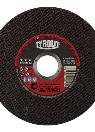 Disco de corte TYROLIT Premium D125x1mm recto (4000845525)