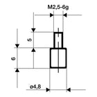 KÄFER measuring insert Ø 4.8 mm flat ( 4000851676 )