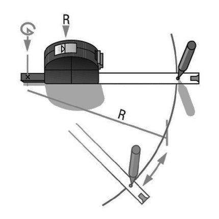 BMI pocket tape measure VISO length 3 m width 16 mm mm/cm ( 4000855882 )