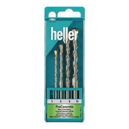 HELLER concrete/stone drill set ISO5468 4-piece ( 4000864360 )