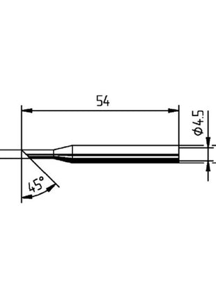 Punta de soldadura ERSA serie 162 biselada (4000872411)