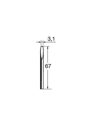 Punta de soldadura ERSA serie 032 en forma de cincel (4000872421)