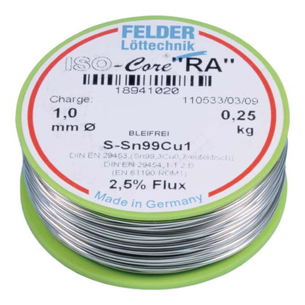 FELDER solder wire ISO-Core(R) RA 1 mm ( 4000872796 )