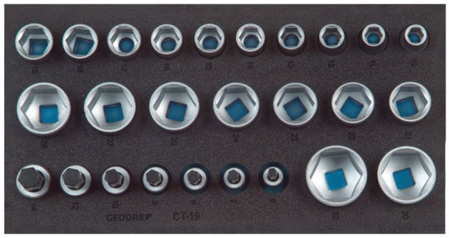 Modulo utensili GEDORE 1500 CT1-19 26 pezzi 1/3 ( 4000881207 )