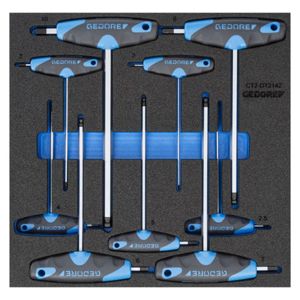 GEDORE Module à outils 1500 CT2-DT 2142 9 pièces module 2/3 ( 4000881241 )