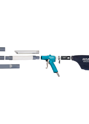 Pistola de aspiración/soplado de aire comprimido HAZET 9043N-10 consumo de aire 96 l/min (4000898942)