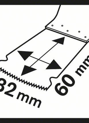 BOSCH Tauchsägeblatt PAIZ 32 EPC Breite 32 mm Eintauchtiefe 60 mm ( 4000907745 )