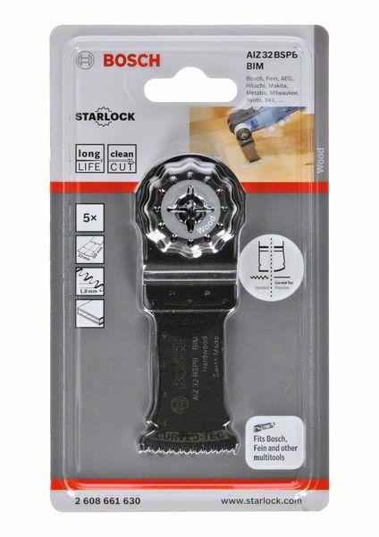 BOSCH plunge-cut saw blade AIZ 32 BSPB Width 32 mm Plunge depth 50 mm ( 4000908709 )