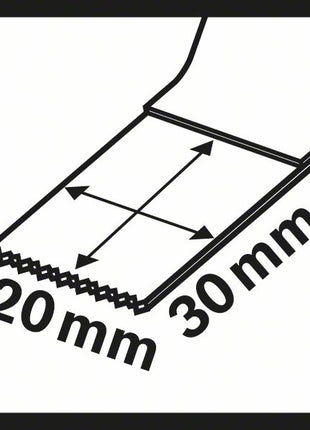 Hoja de sierra de inmersión BOSCH AIZ 20AB ancho 20 mm profundidad de inmersión 30 mm (4000908712)