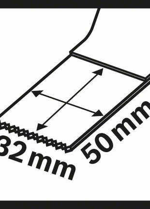 Hoja de sierra de inmersión BOSCH AIZ 32AB ancho 32 mm profundidad de inmersión 50 mm (4000908731)