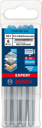 Broca para piedra BOSCH Expert CYL-9 paquete de 10 diámetro nominal 6 mm longitud útil 60 mm (4000909782)