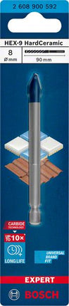 Broca cerámica BOSCH Expert HardCeramic HEX-9 Ø 8 mm longitud total 90 mm (4000909791)