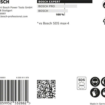 BOSCH martillo perforador Expert SDS max-8X Ø 16 mm trabajo l.200 mm l.340 mm ( 4000909895 )