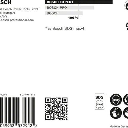 BOSCH hammer drill Expert SDS max-8X Ø 16 mm working l.800 mm l.940 mm ( 4000909898 )