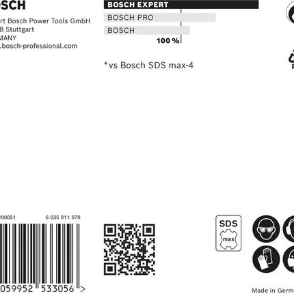 BOSCH hammer drill Expert SDS max-8X Ø 20 mm working l.800 mm l.920 mm ( 4000909906 )