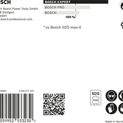 Taladro percutor BOSCH Expert SDS max-8X Ø 28 mm longitud útil 600 mm longitud 720 mm (4000909921)