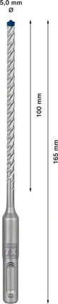 Wiertarka udarowa BOSCH Expert SDS-7X Ø 5 mm l.robocza 100 mm l.165 mm ( 4000909968 )