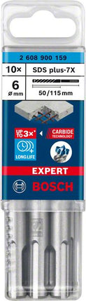 BOSCH hammer drill Expert SDS-7X Ø 6 mm working l.50 mm l.115 mm ( 4000909969 )