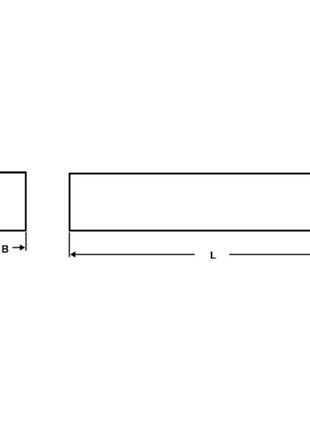 WILKE giratorio DIN 4964 forma D rectangular ancho 16 mm x alto 10 mm (4118420130)