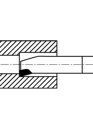 WILKE Cincel para tornear esquinas interiores DIN 4974 ISO9 10 x 10 mm (4118615102)