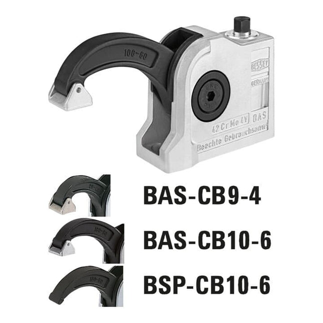 BESSEY Compact clamp BAS Clamping height 97 mm Projection 60 mm ( 4123716050 )