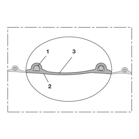 NORRES Tuyau d'aspiration et de soufflage PROTAPE® PUR 330 FOOD D. intérieur 125 mm D. ext. 133 mm ( 4501400107 )