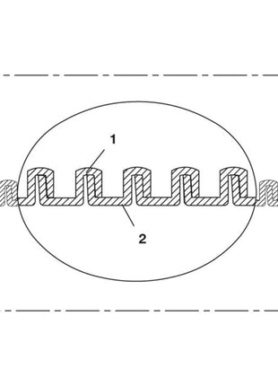 NORRES suction hose EVA 373 AS inner Ø 32 mm ( 4501400685 )