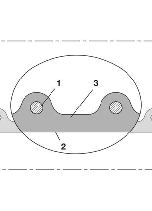 Manguera de aspiración e impulsión NORRES AIRDUC® PUR-INOX 355 FOOD-AS Ø interior 32 mm Ø exterior 42,00 mm ( 4501402341 )